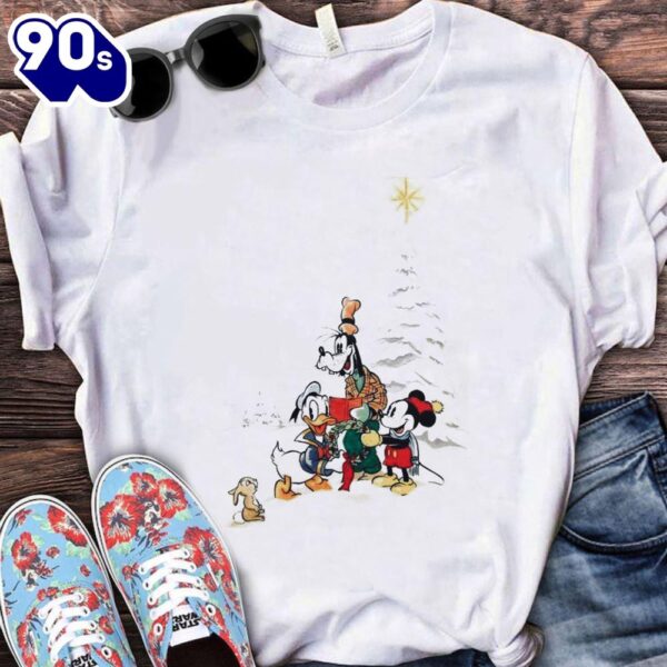 Mickey, Donald And Goofy Caroling Disney Christmas Shirt Gift Xmas