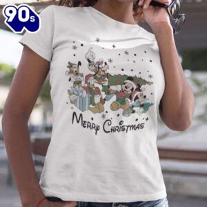 Mickey Friends Merry Christmas T-shirt…