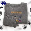 Mickey Minnie Mouse Cartoon Halloween Embroidered Sweatshirt Fashion Style For Man And Women