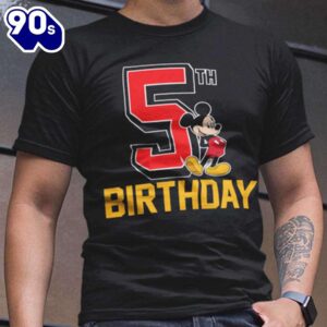 Mickey Mouse 5th Birthday T-Shirt…