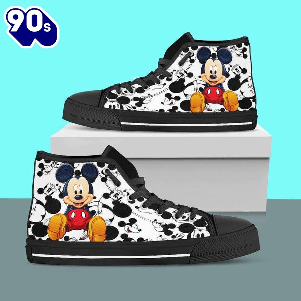 Mickey Mouse Donald Daisy Duck High Top Shoes High Fashion Sneaks For Fans New Canvas Shoes Mickey Mouse Donald Daisy Duck High Top Shoes High Fashion Sneaks For Fans New Canvas Shoes