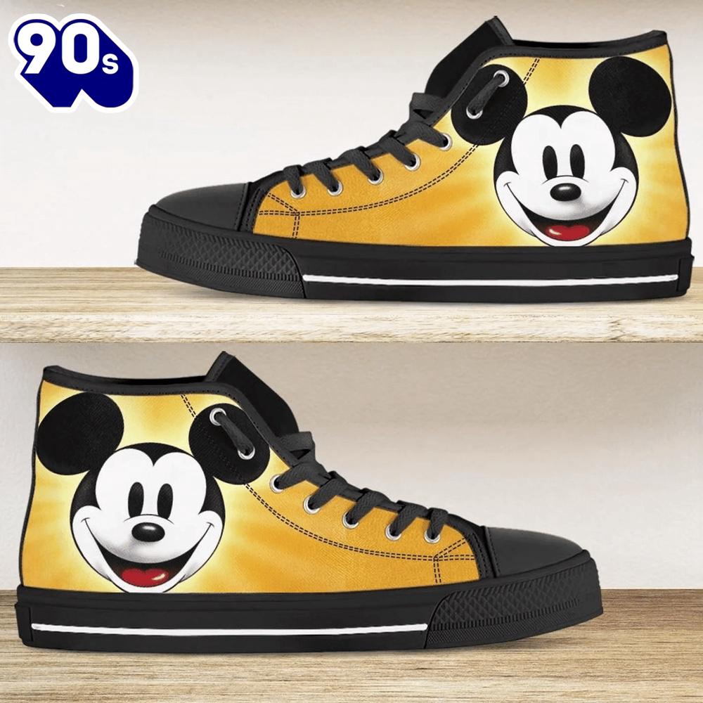 Mickey Mouse Donald Daisy Duck High Top Shoes High Shoes For Fans New Canvas Shoes Mickey Mouse Donald Daisy Duck High Top Shoes High Shoes For Fans New Canvas Shoes