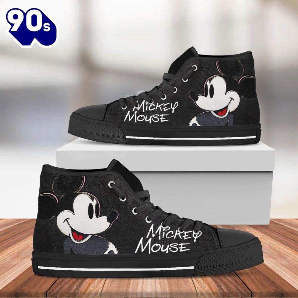 Mickey Mouse Donald Daisy Duck High Top Shoes Sleek Top Sneakers For Fans New Canvas Shoes Mickey Mouse Donald Daisy Duck High Top Shoes Sleek Top Sneakers For Fans New Canvas Shoes