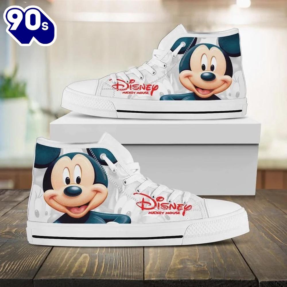 Mickey Mouse Donald Daisy Duck High Top Shoes Stylish High Tops For Fans New Canvas Shoes Mickey Mouse Donald Daisy Duck High Top Shoes Stylish High Tops For Fans New Canvas Shoes