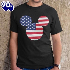 Mickey Mouse Flag Logo T-Shirt…