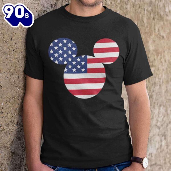 Mickey Mouse Flag Logo T-Shirt Disney
