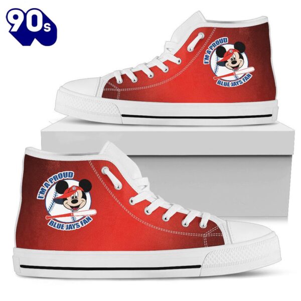 Mickey Mouse Minnie High Top Shoes Hip High Top Picks For Fans New Canvas Shoes