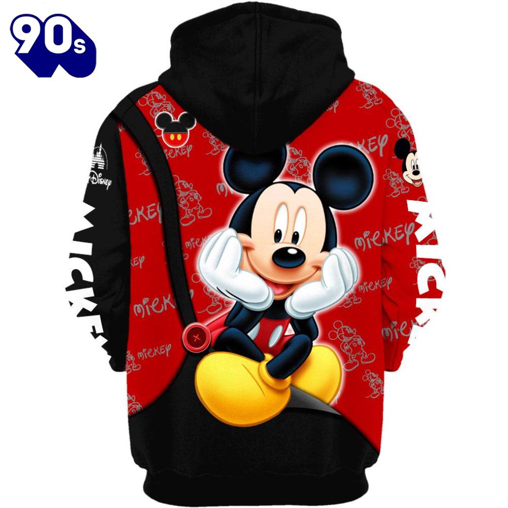 Mickey Mouse Pattern Hoodie And Leggings Set Mickey Mouse Pattern Hoodie And Leggings Set