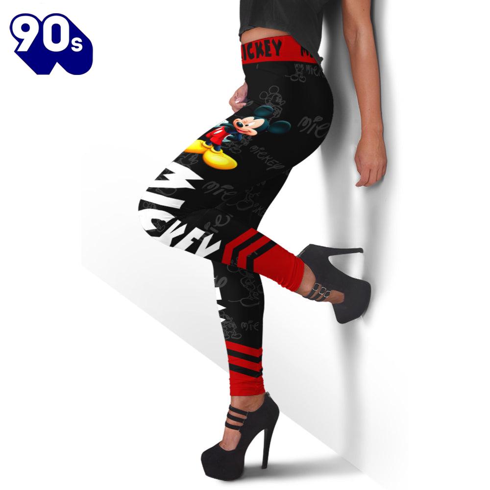 Mickey Mouse Pattern Hoodie And Leggings Set Mickey Mouse Pattern Hoodie And Leggings Set