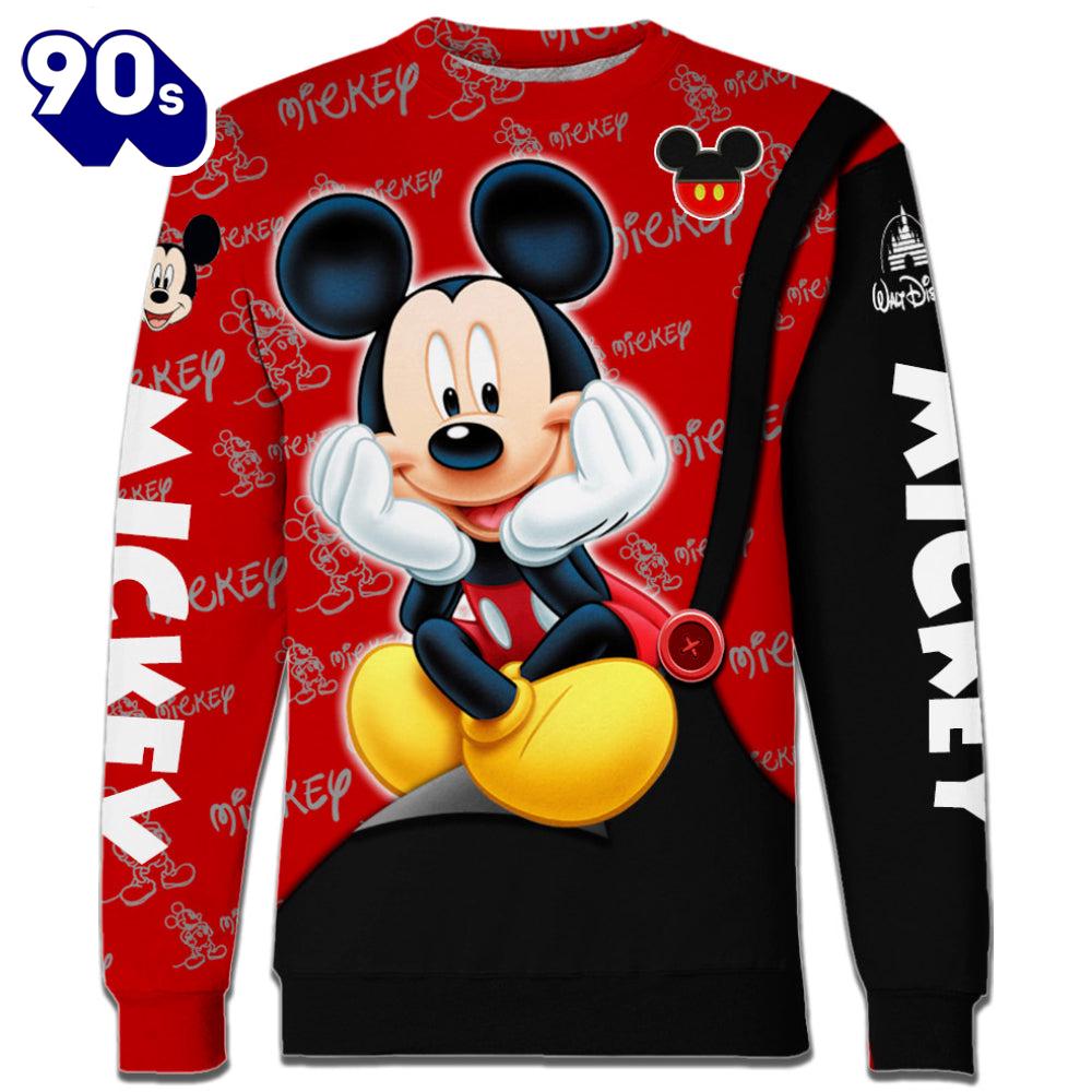 Mickey Mouse Pattern Hoodie And Leggings Set Mickey Mouse Pattern Hoodie And Leggings Set