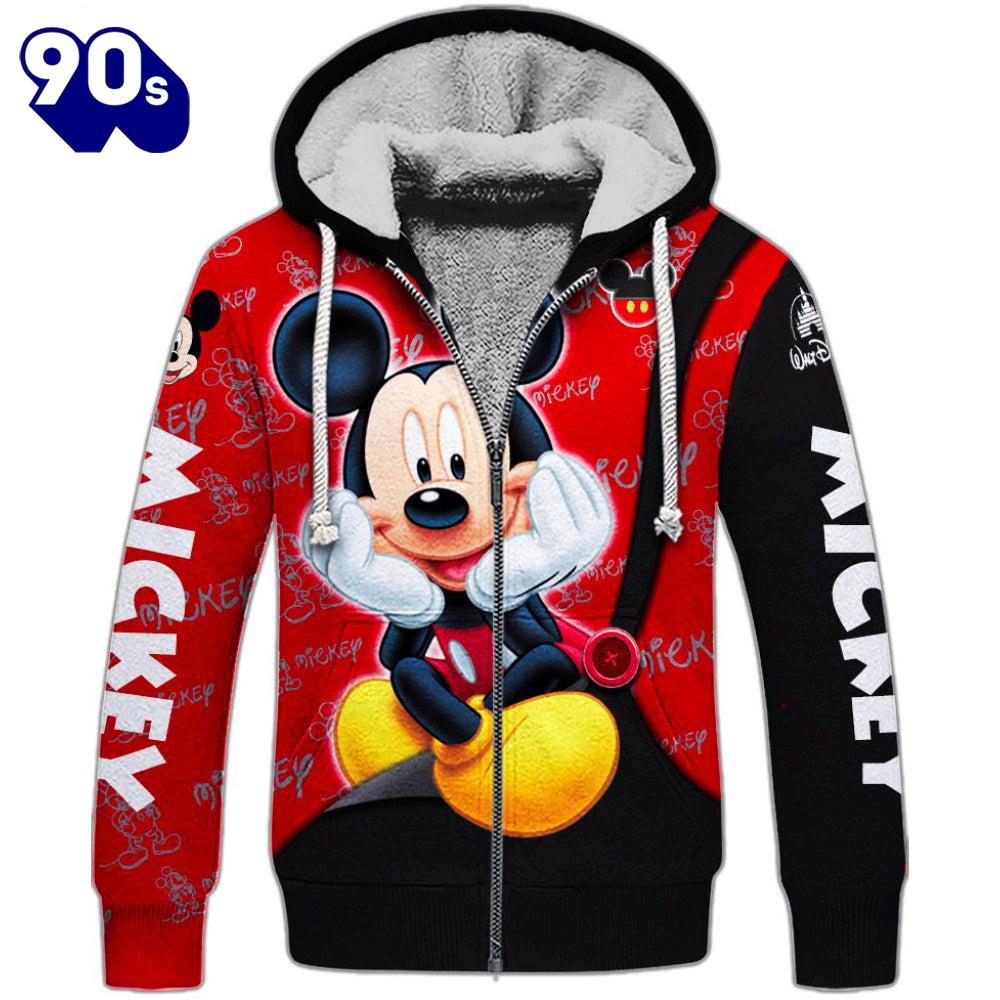 Mickey Mouse Pattern Hoodie And Leggings Set Mickey Mouse Pattern Hoodie And Leggings Set