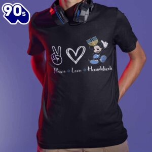 Mickey Peace Love Hanukkah T-shirt…