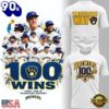 Milwaukee Brewers 100 Wins MLB White T Shirt, Sport Trend 3D Shirt