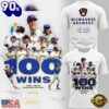 Milwaukee Brewers 100 Wins T Shirt, Sport Trend 3D Shirt