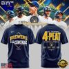 Milwaukee Brewers The FIRST 4 Peat in NL Central History T Shirt, Sport Trend 3D Shirt