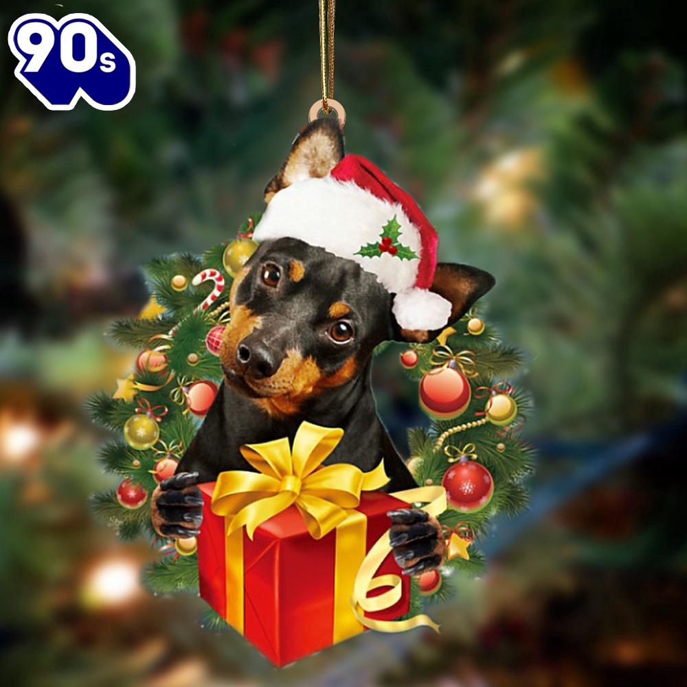 Miniature Pinscher-Dogs Give Gifts Hanging Ornament, Gift For Christmas Miniature Pinscher-Dogs Give Gifts Hanging Ornament, Gift For Christmas