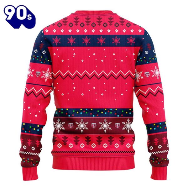 Minnesota Twins Hohoho Mickey Christmas Ugly Sweater  Gift Christmas