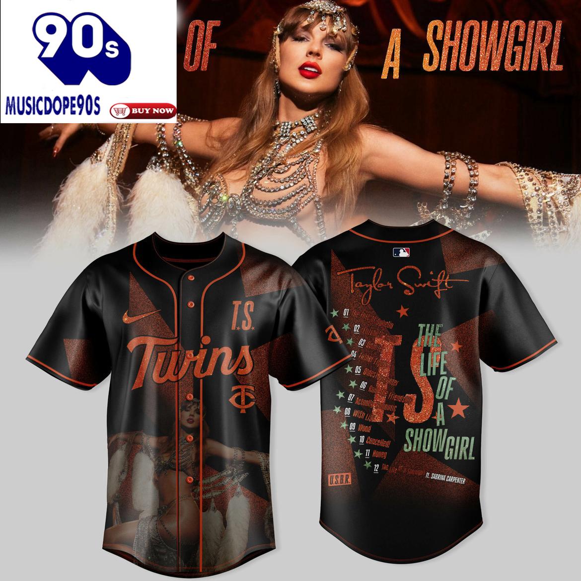 Minnesota Twins Taylor Swift The Life of a Showgirl 2025 Collab Baseball Jersey Minnesota Twins Taylor Swift The Life of a Showgirl 2025 Collab Baseball Jersey