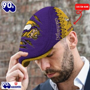 Minnesota Vikings NFL Basic Design Personalized Jeff Cap
