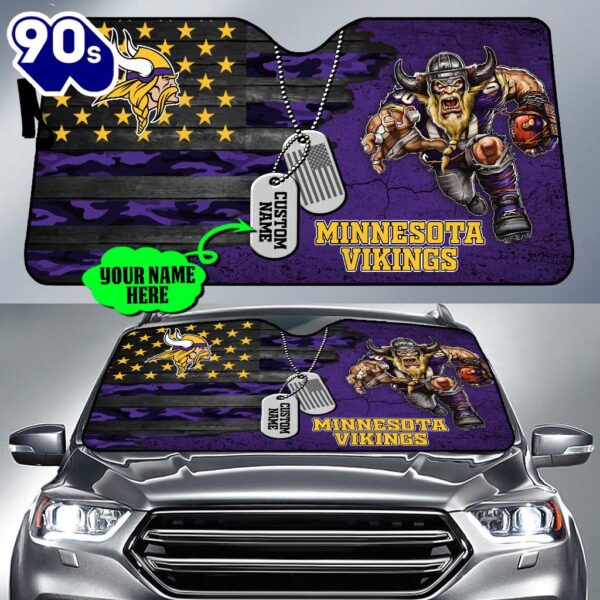 Minnesota Vikings NFL Car Sun Shade For Fans