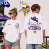 Minnesota Vikings NFL Kitty Burger Game Day Unisex 3D Shirt, NFL Trending Shirt