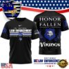 Minnesota Vikings NFL The National Law Enforcement 3D T-Shirt