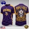 Minnesota Vikings NFL Till I’m Dead Forever Skull Fan Pride 3D Shirt, NFL Trending Shirt