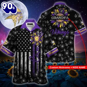 Minnesota Vikings NFL-Hawaii Shirt Sunflower…