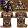 Minnesota Vikings x Native American Heritage 2026 T Shirt, Sport Trend 3D Shirt