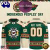 Minnesota Wild 2026 Indigenous Peoples Day Personalized Hockey Jersey, Sport Trend 3D Shirt