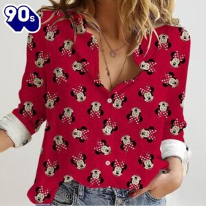 Minnie Head Blouse Shirt, Minnie…
