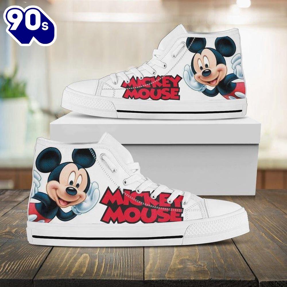 Minnie Mouse Disney Cartoon High Top Shoes Chill High Cut Shoes For Fans New Canvas Shoes Minnie Mouse Disney Cartoon High Top Shoes Chill High Cut Shoes For Fans New Canvas Shoes