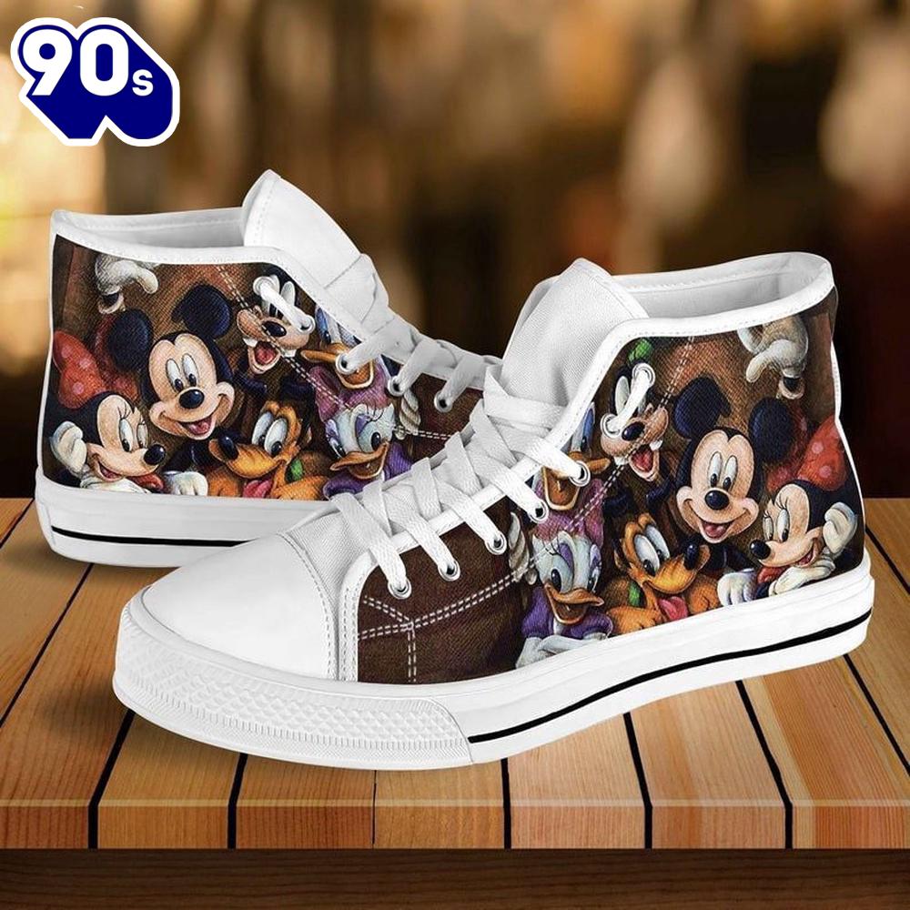 Minnie Mouse Disney Cartoon High Top Shoes Hip High Top Picks For Fans New Canvas Shoes Minnie Mouse Disney Cartoon High Top Shoes Hip High Top Picks For Fans New Canvas Shoes