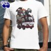 Mississippi State Bulldogs Horror Movies Characters Bus Halloween 2024 T-Shirts For Man And Women