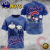 MLB Chicago Cubs Peanuts 75th Anniversary 2026 All Over Print  T Shirt