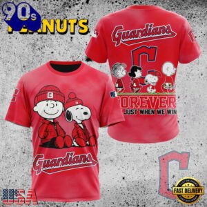 MLB Cleveland Guardians Peanuts 75th Anniversary TShirt, Sweatshirt, Hoodie