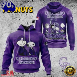MLB Colorado Rockies Peanuts 75th Anniversary 2026 All Over Print T Shirt 1 MLB Colorado Rockies Peanuts 75th Anniversary TShirt, Sweatshirt, Hoodie