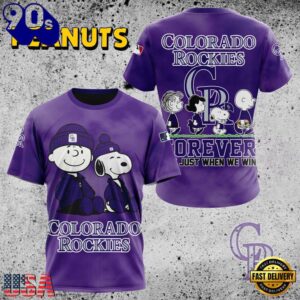 MLB Colorado Rockies Peanuts 75th Anniversary TShirt, Sweatshirt, Hoodie