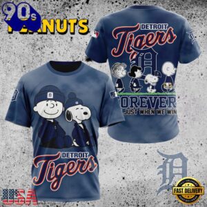 MLB Detroit Tigers Peanuts 75th Anniversary TShirt, Sweatshirt, Hoodie