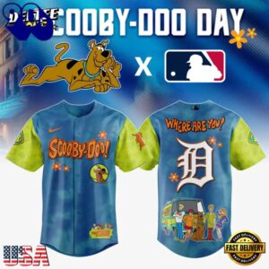 MLB Detroit Tigers x Scooby-Doo New 2026 Version Baseball Jersey