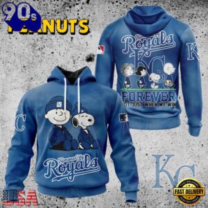 MLB Kansas City Royals Peanuts 75th Anniversary 2026 All Over Print T Shirt 1 MLB Kansas City Royals Peanuts 75th Anniversary TShirt, Sweatshirt, Hoodie