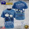 MLB Kansas City Royals Peanuts 75th Anniversary 2026 All Over Print  T Shirt