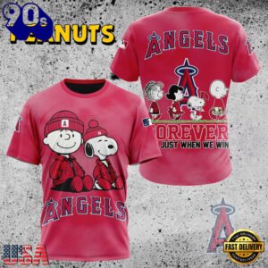 MLB Los Angeles Angels Peanuts 75th Anniversary TShirt, Sweatshirt, Hoodie