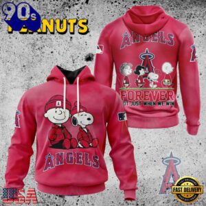 MLB Los Angeles Angels Peanuts 75th Anniversary 2026 All Over Print T Shirt 1 MLB Los Angeles Angels Peanuts 75th Anniversary TShirt, Sweatshirt, Hoodie
