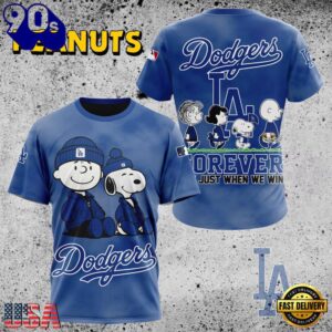 MLB Los Angeles Dodgers Peanuts 75th Anniversary TShirt, Sweatshirt, Hoodie
