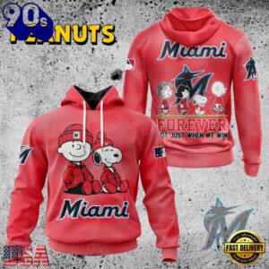 MLB Miami Marlins Peanuts 75th Anniversary 2026 All Over Print T Shirt 1 MLB Miami Marlins Peanuts 75th Anniversary TShirt, Sweatshirt, Hoodie
