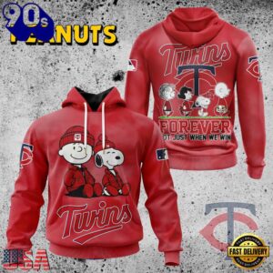 MLB Minnesota Twins Peanuts 75th Anniversary 2026 All Over Print T Shirt 1 MLB Minnesota Twins Peanuts 75th Anniversary TShirt, Sweatshirt, Hoodie