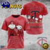 MLB Minnesota Twins Peanuts 75th Anniversary 2026 All Over Print  T Shirt