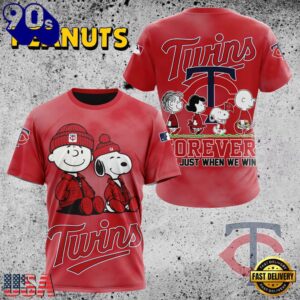 MLB Minnesota Twins Peanuts 75th Anniversary TShirt, Sweatshirt, Hoodie