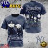 MLB New York Yankees Peanuts 75th Anniversary 2026 All Over Print  T Shirt